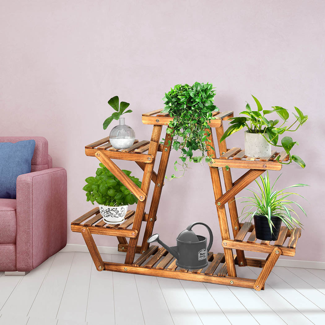 Levede 4-Tier Plant Stand Wood Wooden-1942353760416305159
