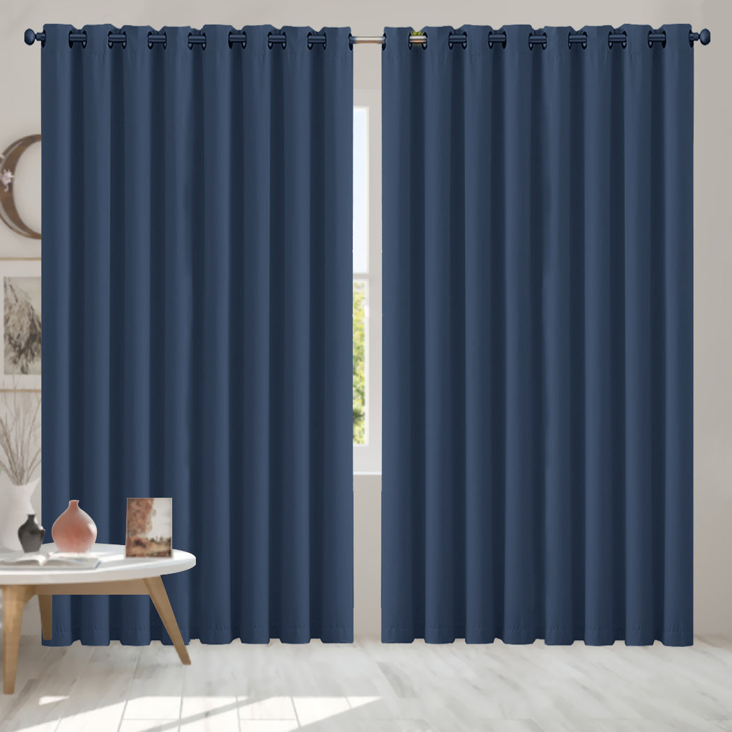 2x Blockout Curtains Panels 3 Layers-1942353386791899142