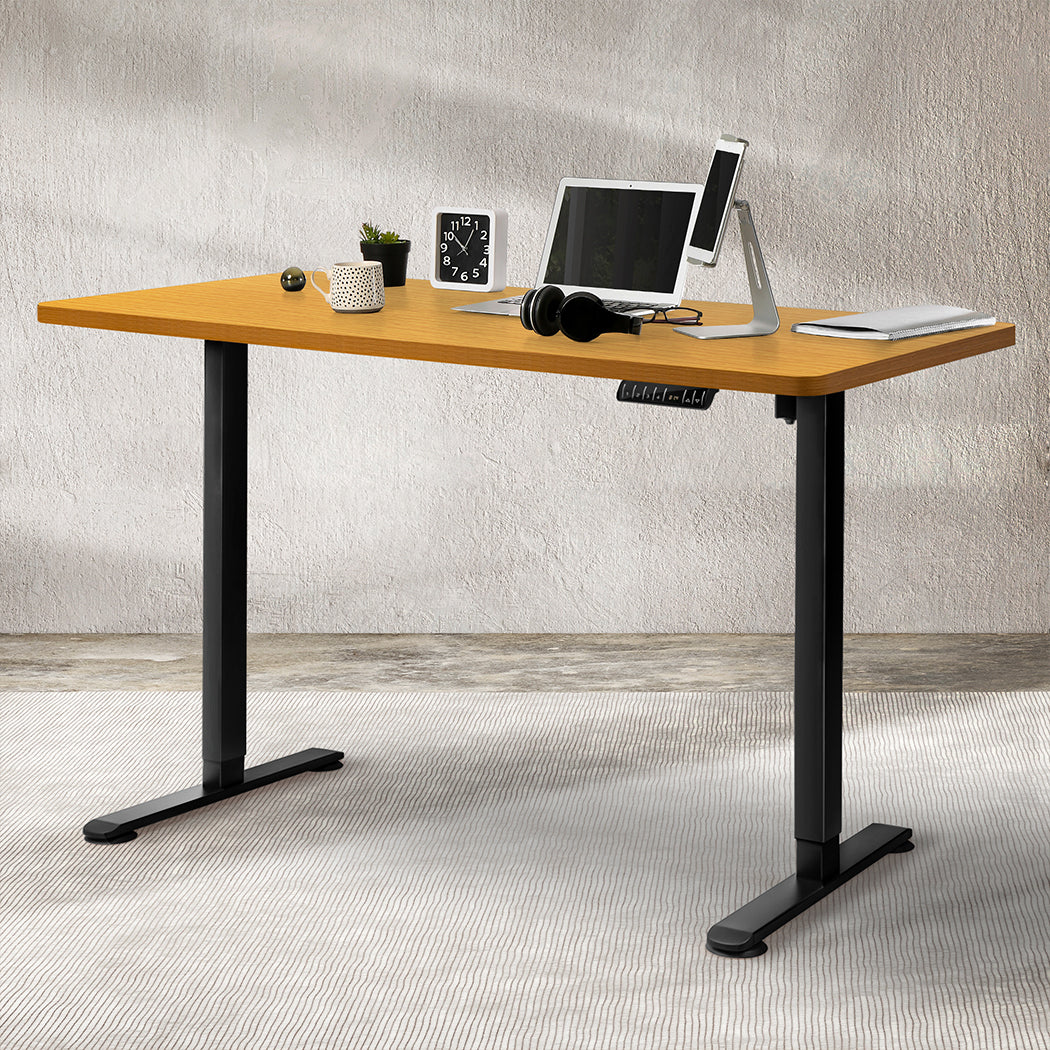 Levede Motorised Standing Desk Height 120cm Natural 800x 1.5MM-1910112992444420103