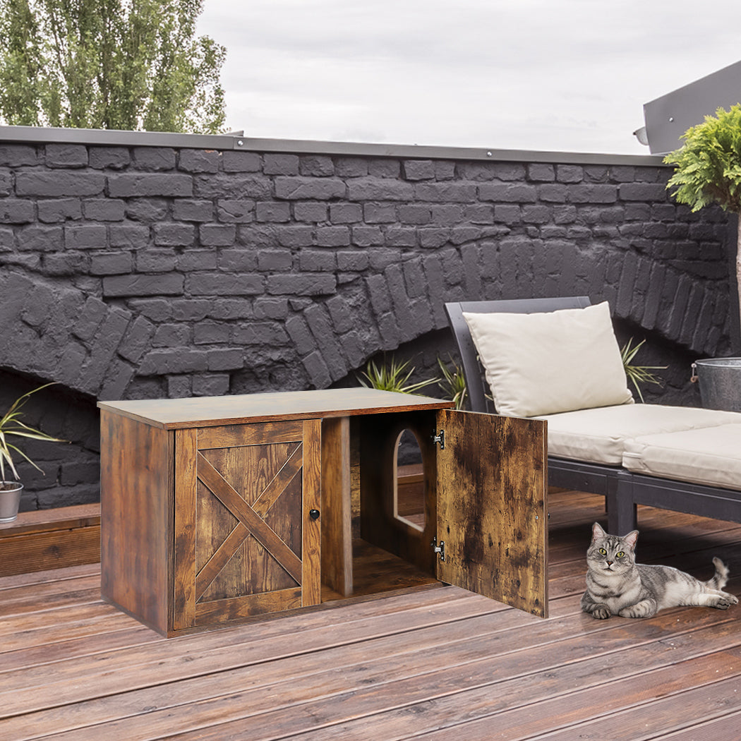 PaWz Enclosed Cat Litter Cabinet Box-1942352742903320583