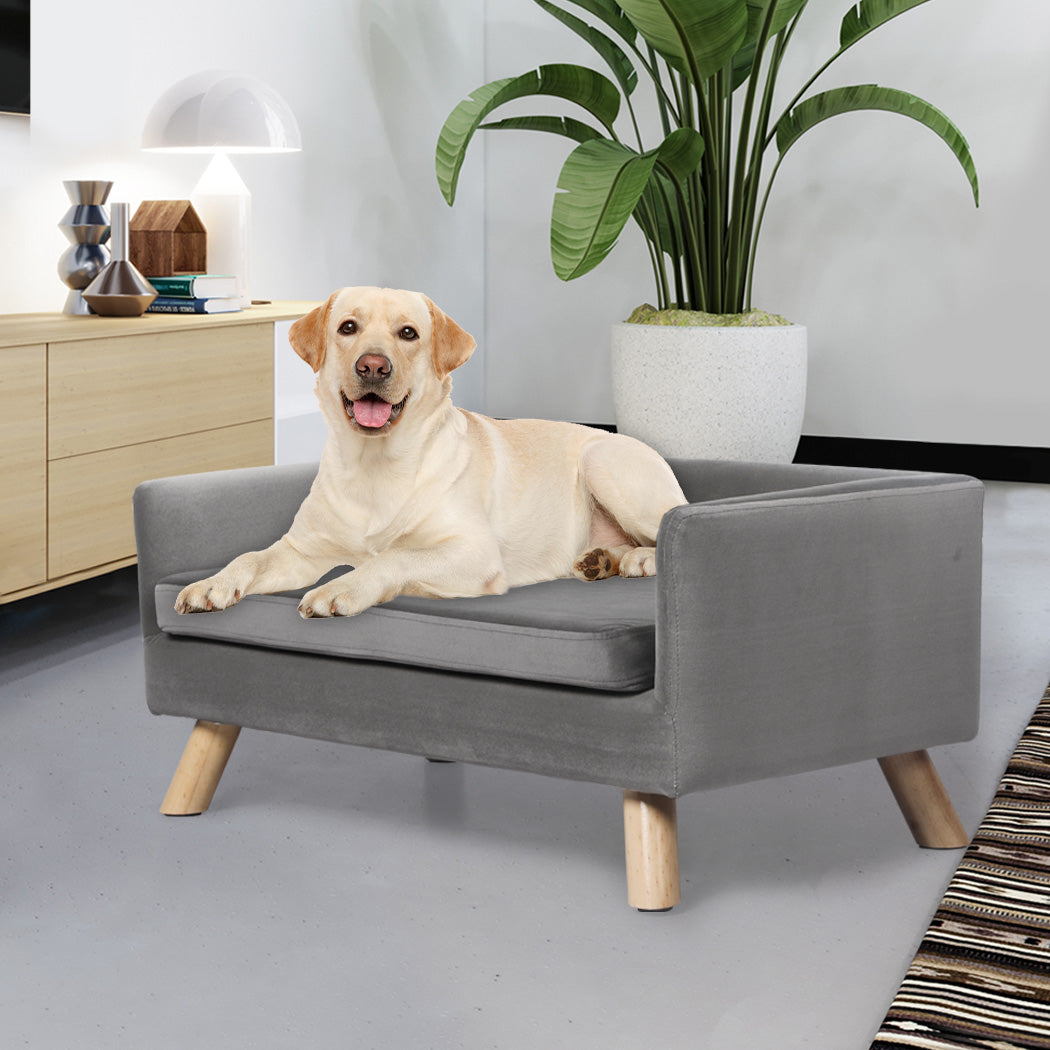 PaWz Pet Sofa Bed Dog Warm Soft Lounge Grey-1942352745336016903