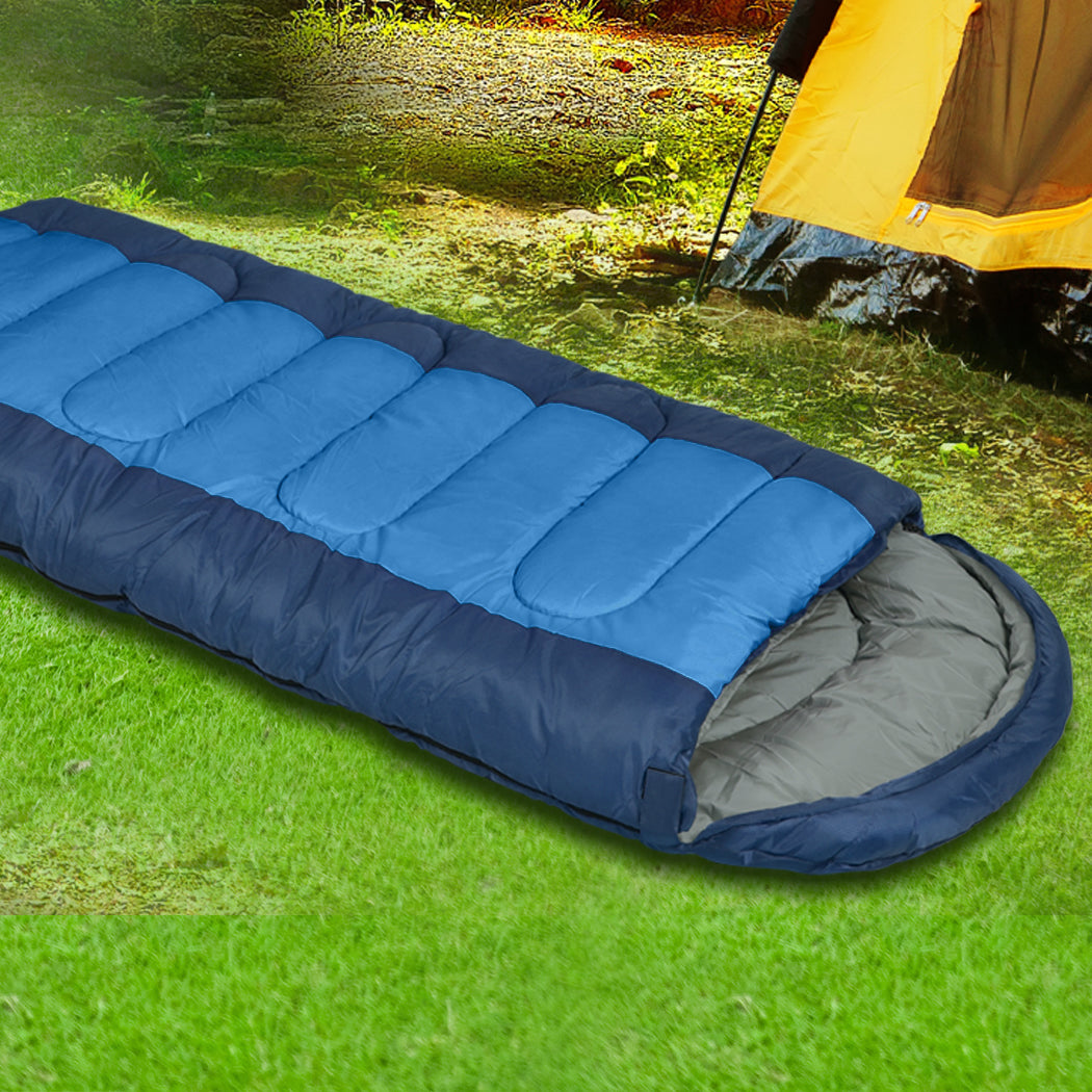 Mountview Sleeping Bag Outdoor Camping Blue-1942352887770386439