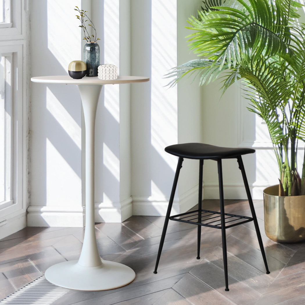 Levede 2x Round Bar Table Pub Tables White-1910113299169677319
