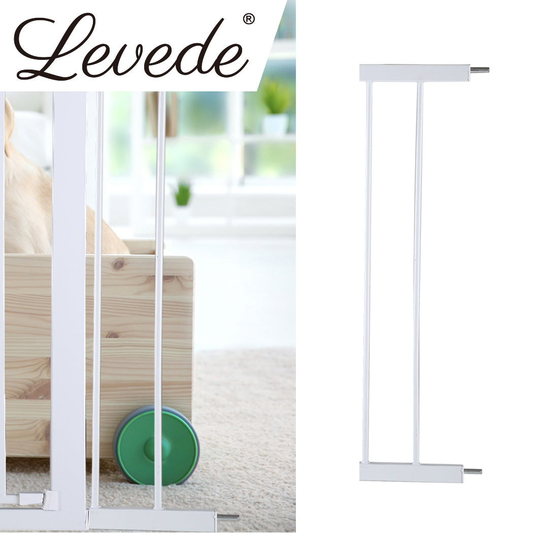 Levede Baby Safety Gate Adjustable Pet White 10cm Extension-1942353291275014151