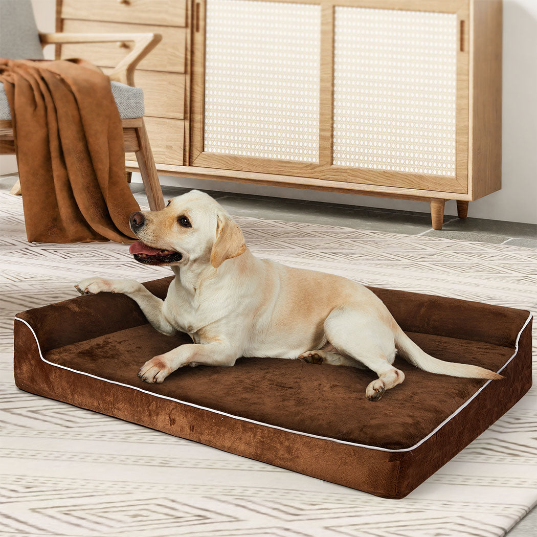 Pawz Orthopedic Dog Bed XL Coffee-1942353669165027335