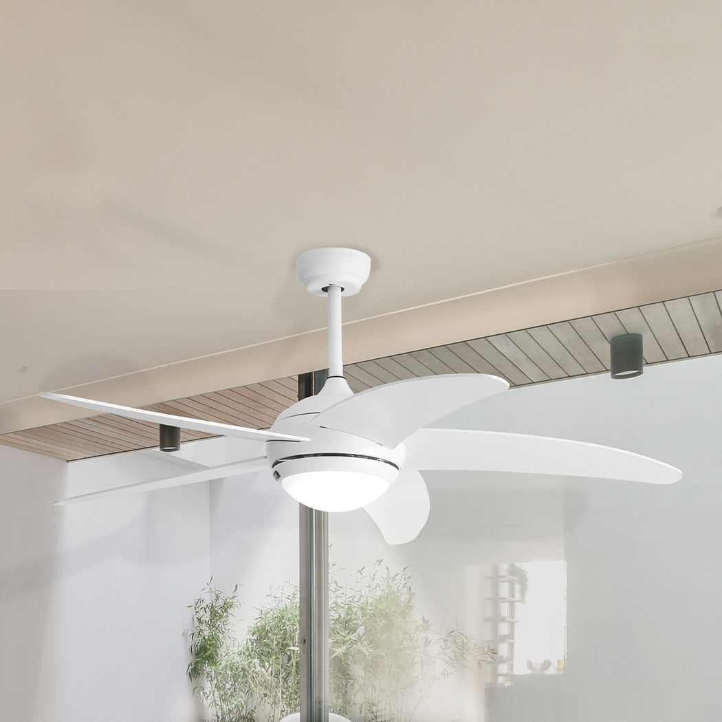 Spector Ceiling Fan 52'' DC Motor Wood White-2006733155343667207
