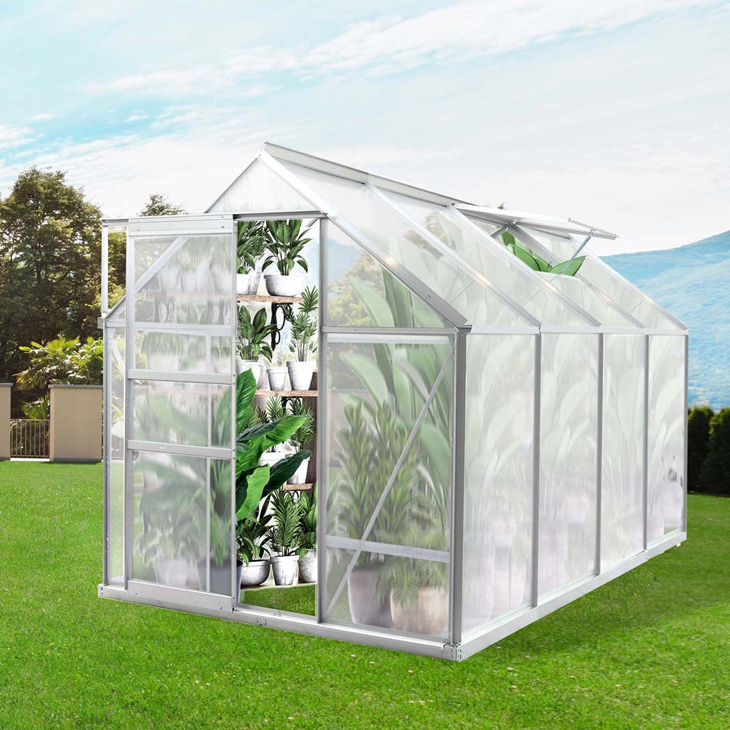 Lambu Greenhouse Aluminium Walk In Green-1942353762597343239