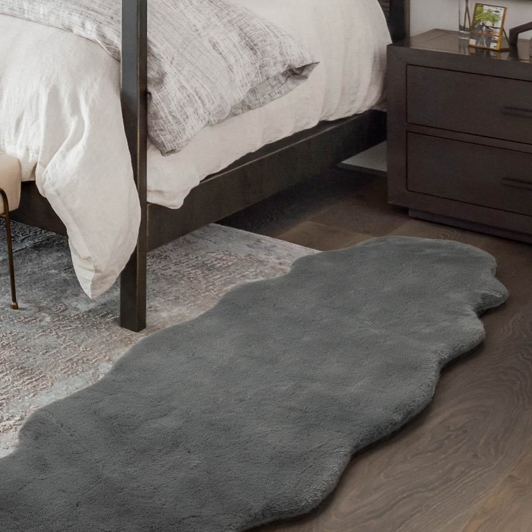 Marlow Floor Rug Area Rugs Cloud Fluffy 80X200cm Grey-1942353170923655174