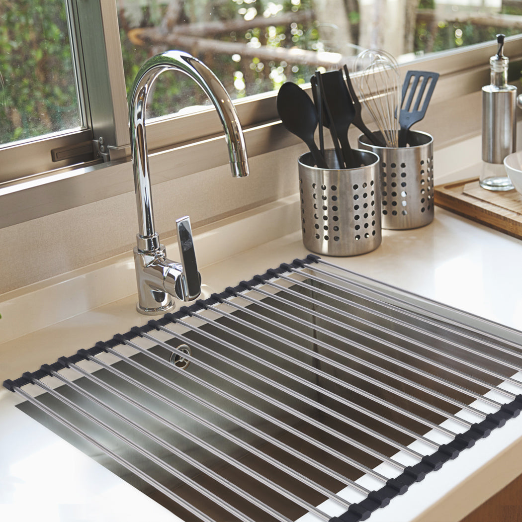TOQUE Stainless Steel Dish Drying Rack-1942352920733421575