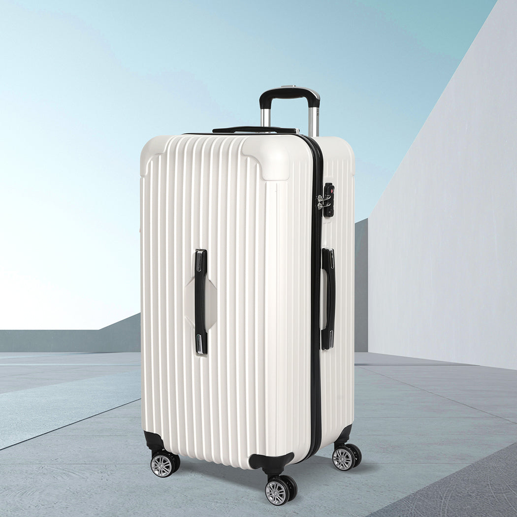 Slimbridge 28" Trunk Luggage Travel White 28 inch-1942352945869885447