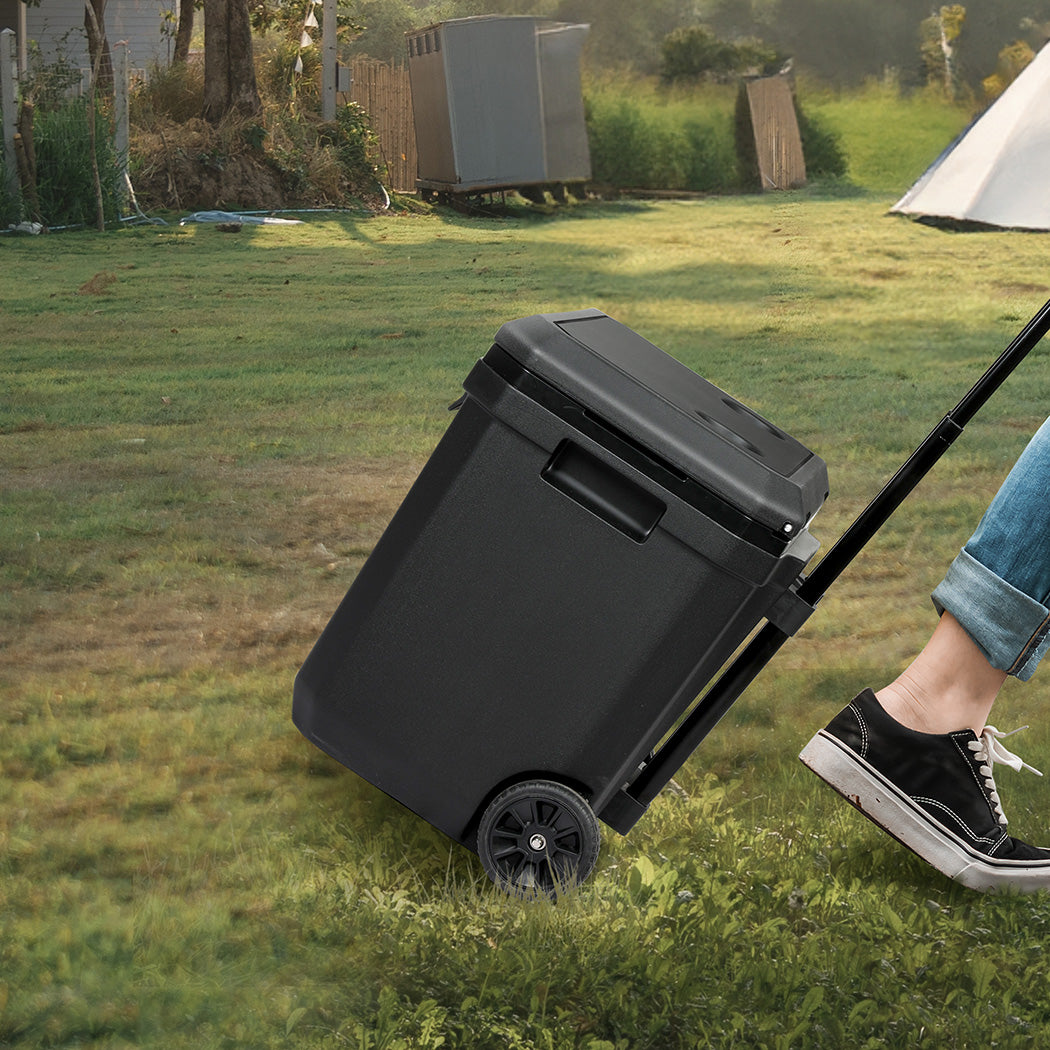 Mountview Cooler Ice Box 27L/43L Portable Chest Trolly For Camping BBQ Picnic-1942353629226864647