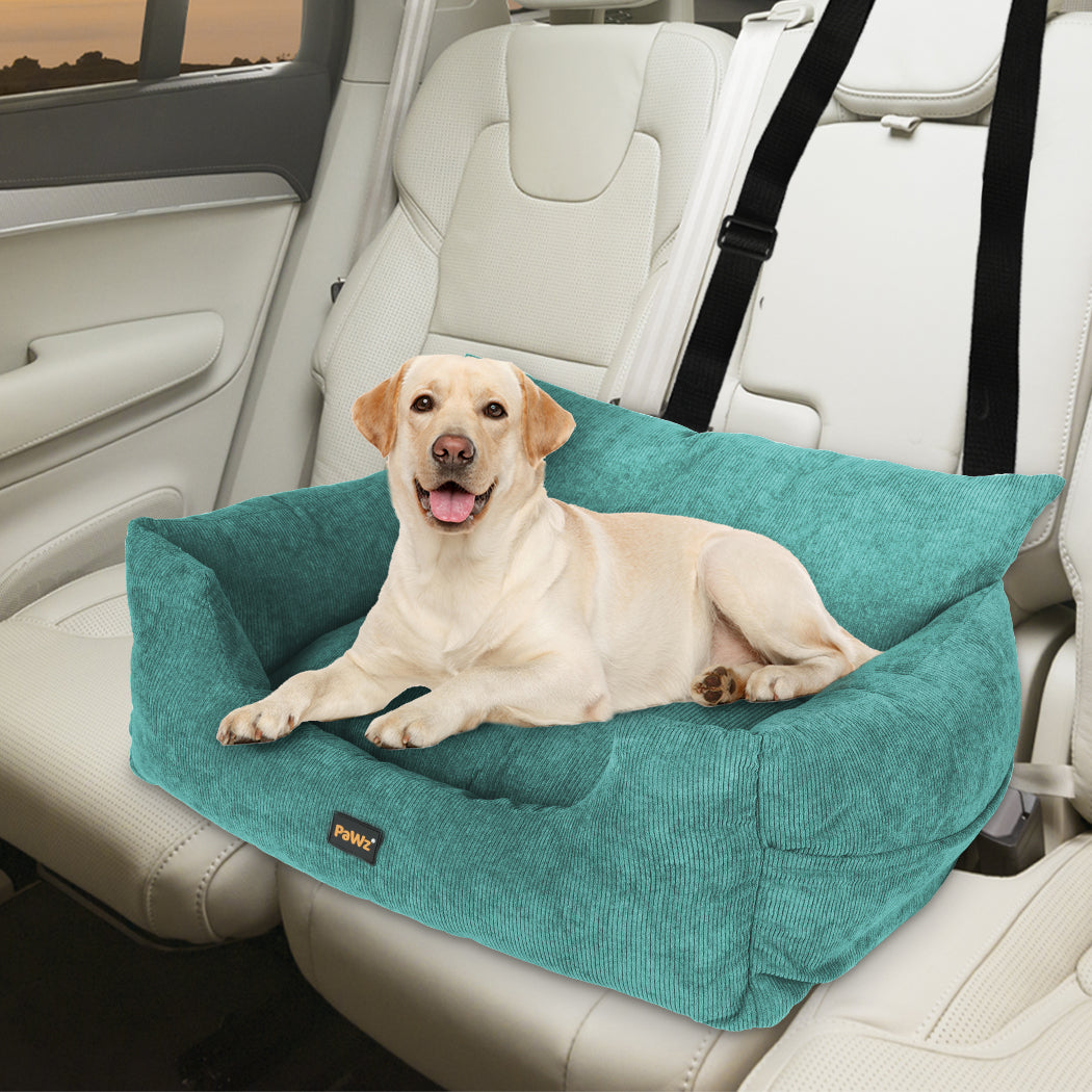 PaWz Pet Car Booster Seat Dog Protector L Green Large-1942352753007398918