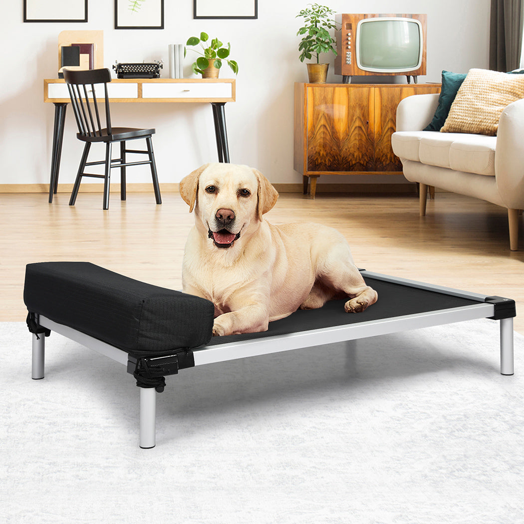 PaWz Pet Trampoline Aluminium Frame L Black Large-1942352764885667847