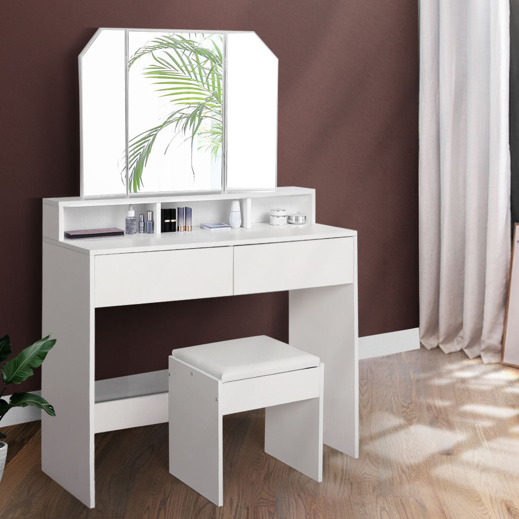 Levede Dressing Table Stool Foldable-1919892821096140807