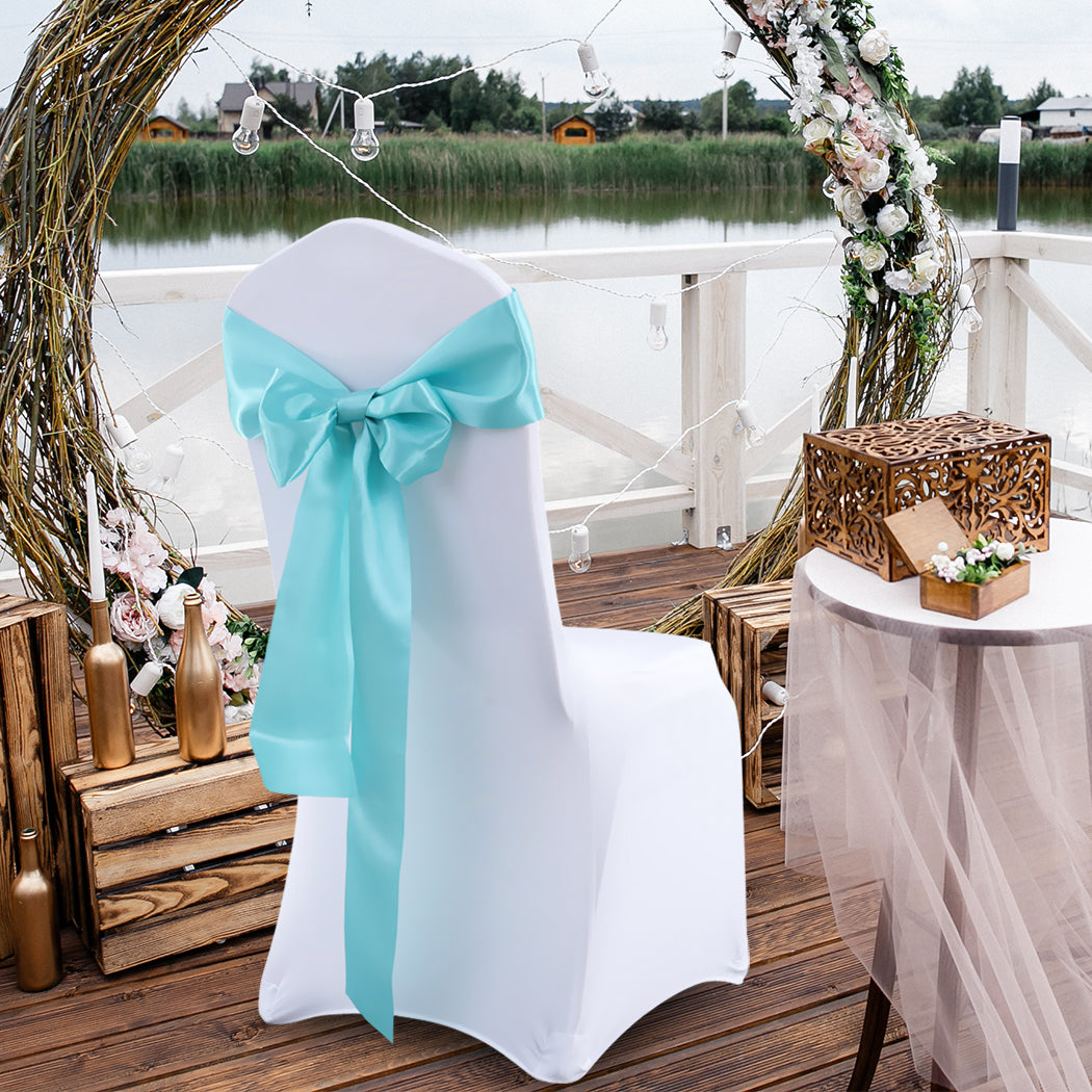 20x Satin Chair Sashes Cloth Cover Wedding Tiffany-1942353140485591046