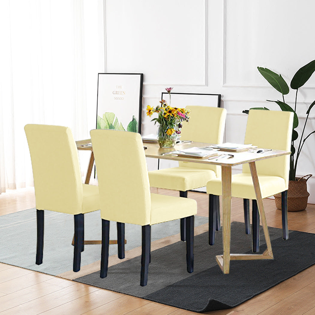 4x Stretch Elastic Chair Covers Dining-1942353638575968262