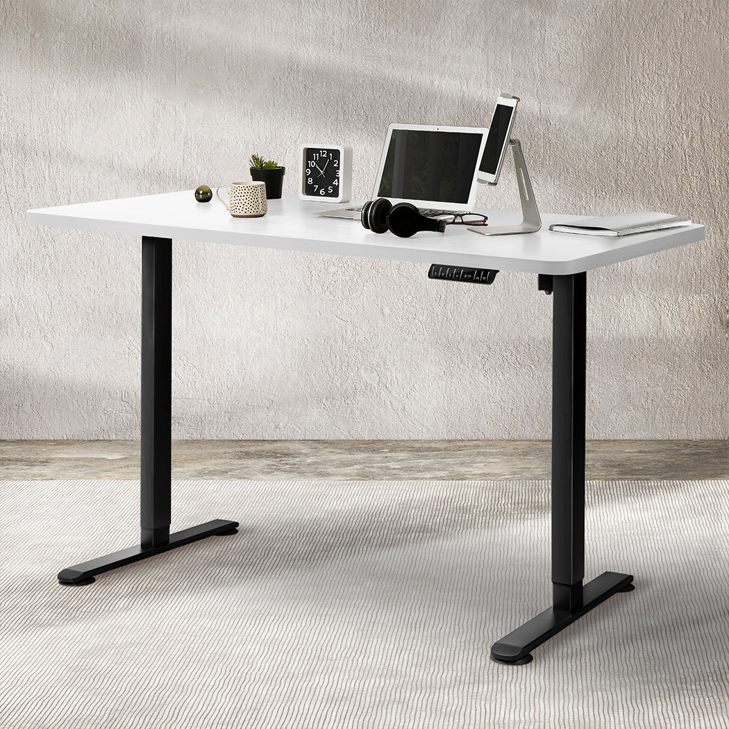 Levede Motorised Standing Desk Adjustable 140cm White 1000x 1MM-1910112996886188039