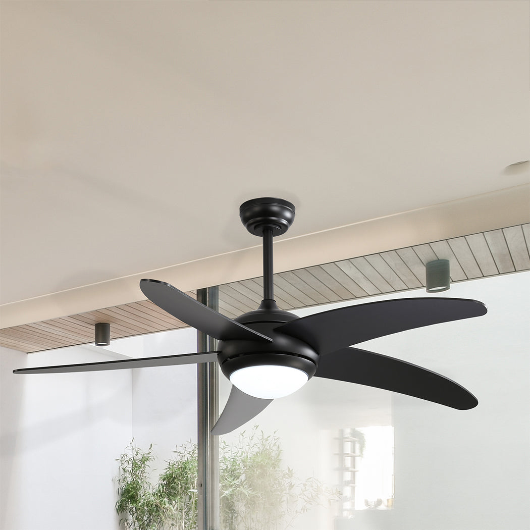 Spector 52'' Ceiling Fan LED Light DC Black-2006733155146534919