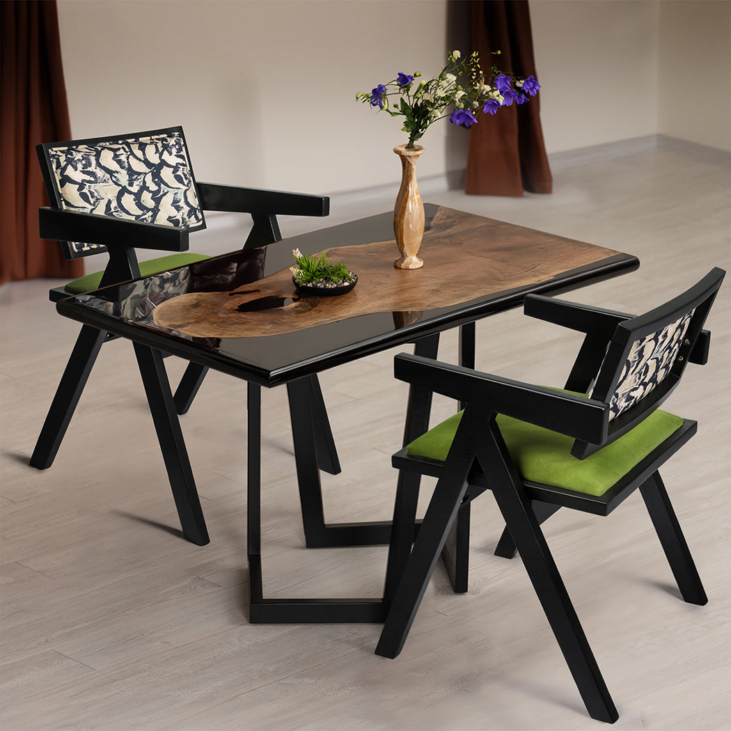 Levede 2X Dining Chair Retro Backrest Chair-1937319810702643207