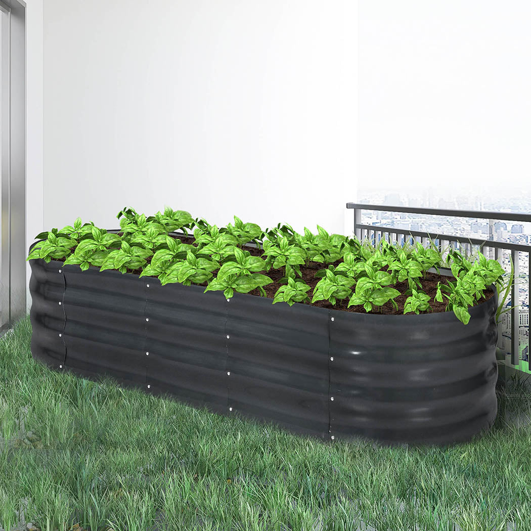 Lambu Garden Bed Planter Raised Coated 240x80x42cm-1942353176896344071