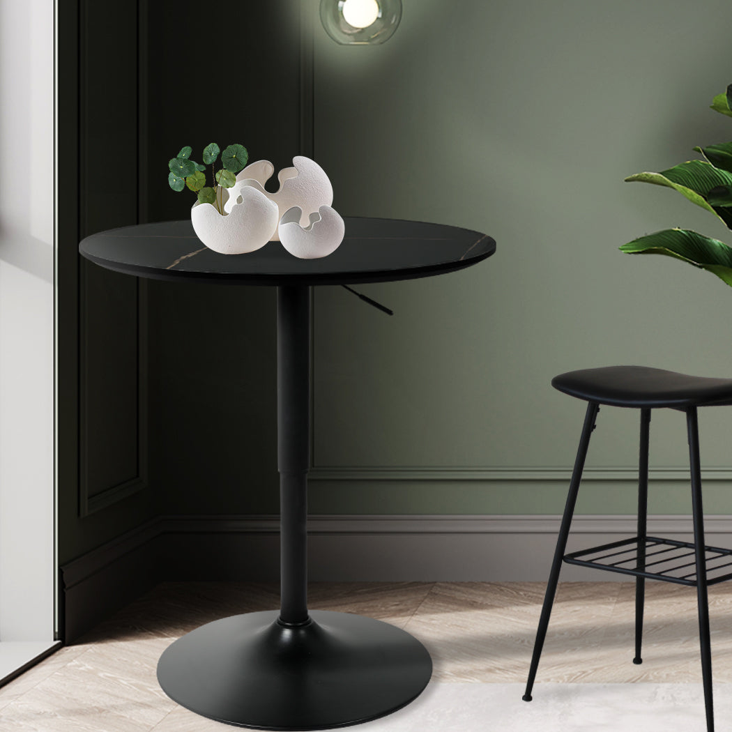 Levede Bar Table Swivel Gas Lift Counter Black-1910113294966984711