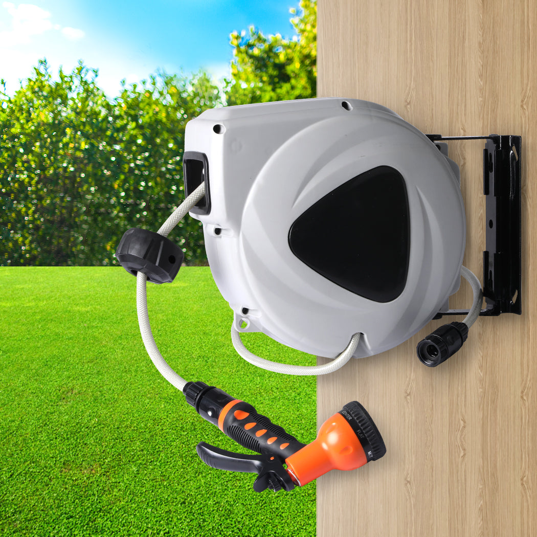 Hose Reel Retractable Garden Spray Gun 10M-1942353205308559367