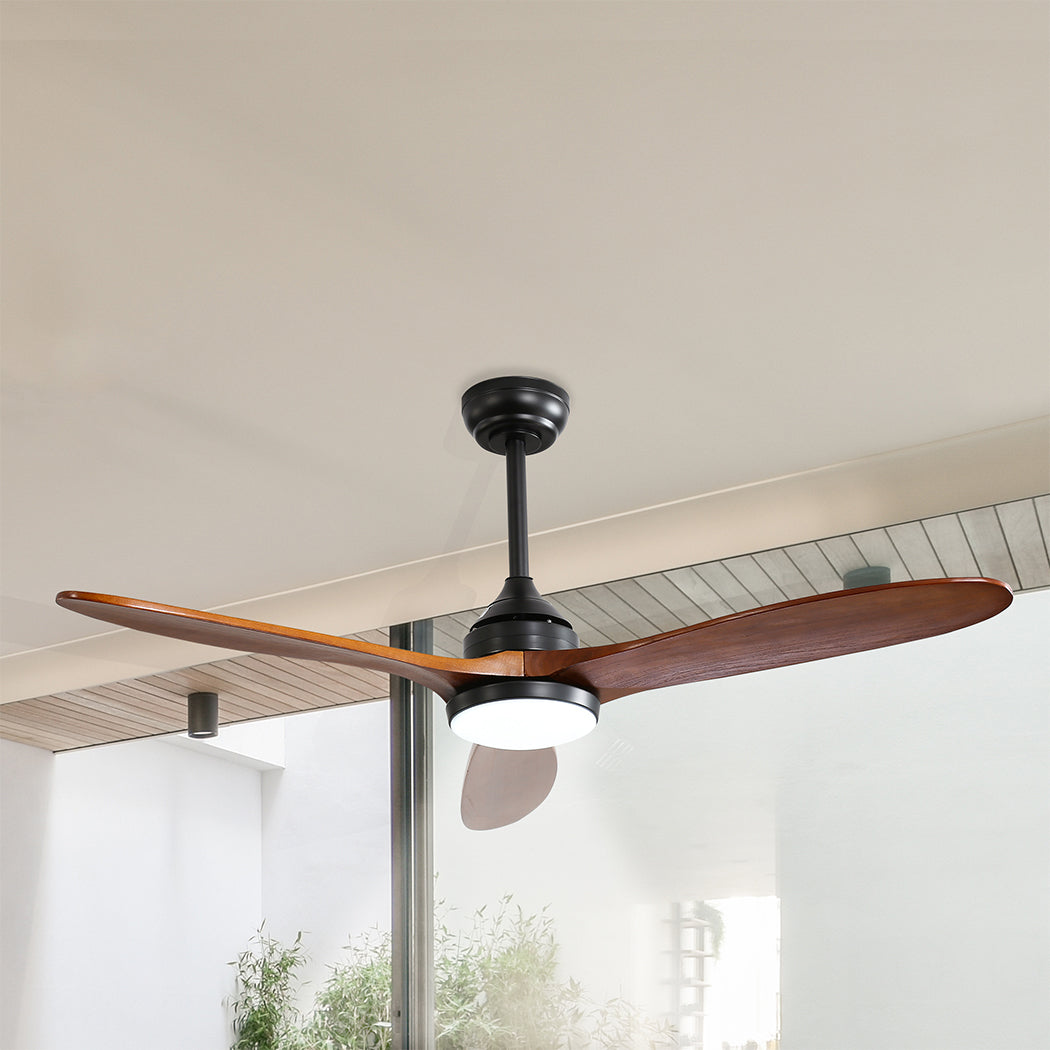 Spector 52'' Ceiling Fan DC Motor LED Walnut-2006733156178333703
