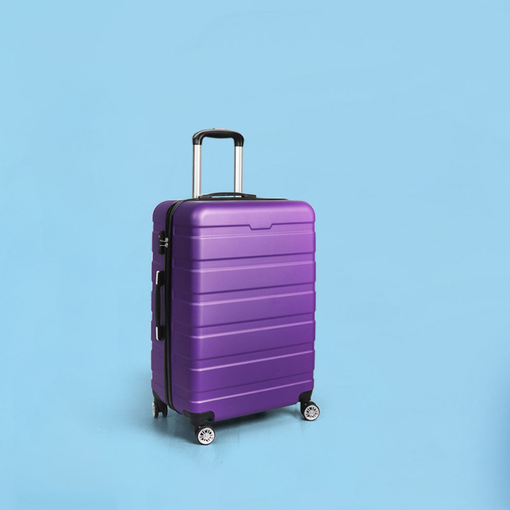 Slimbridge 20" Carry On Luggage Case Purple 20 inch-1942352936726302727