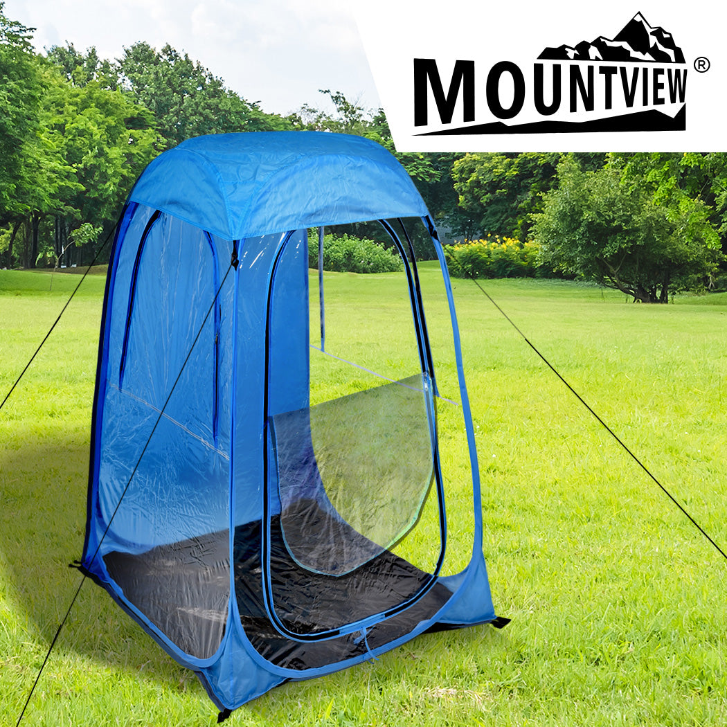 2x Mountview Pop Up Tent Camping Weather Blue-1942352872981270535