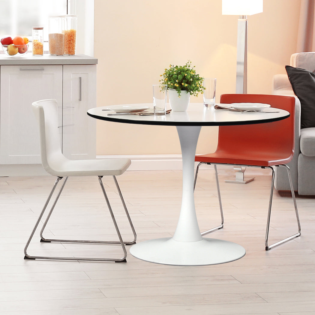 Levede Dining Table Kitchen 4 Person White-1910113298565697543