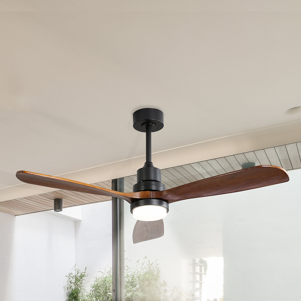 Spector 52'' Wood Ceiling Fan DC Motor Walnut-2006733155792457735