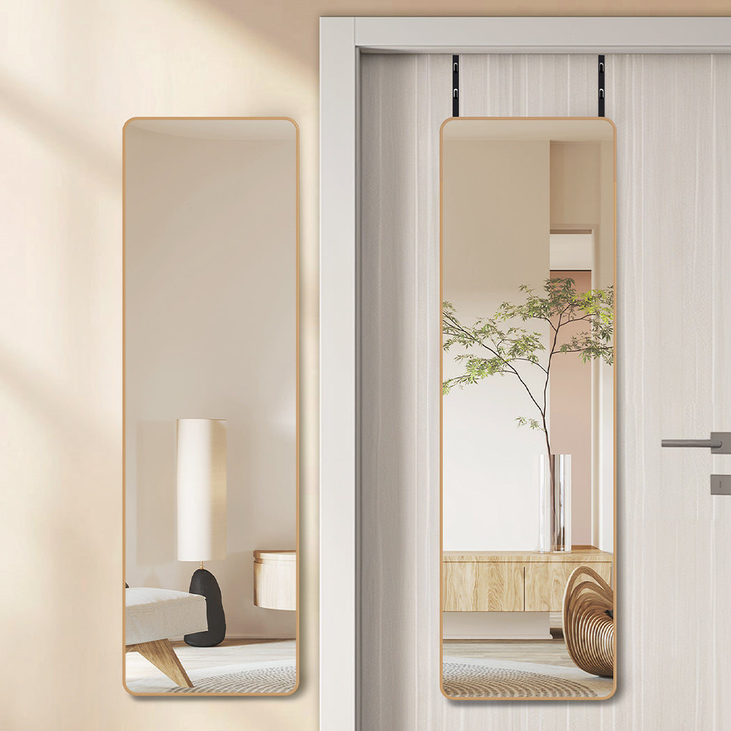 Yezi 120cm Wall Mounted Full Length Mirror Door Hanging-1942353685573144583