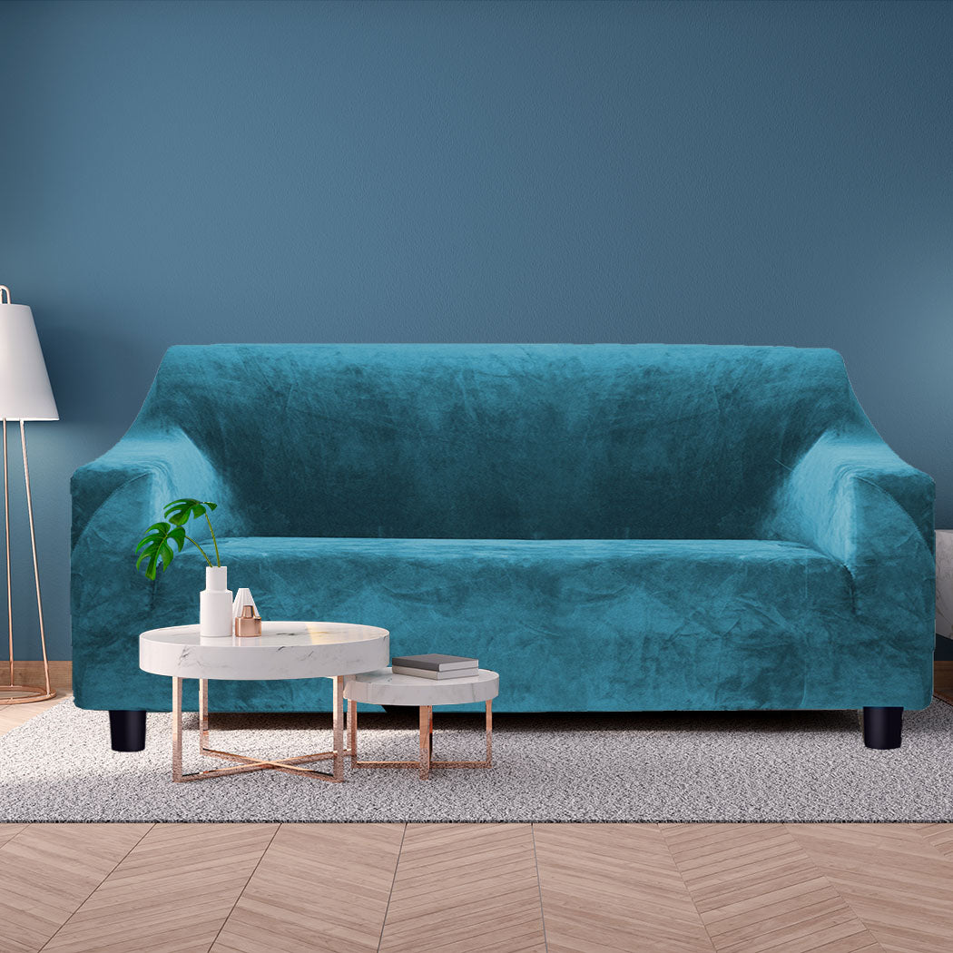 Marlow Sofa Covers 3 Seater High Stretch Green Agate Green-1942353793677135879