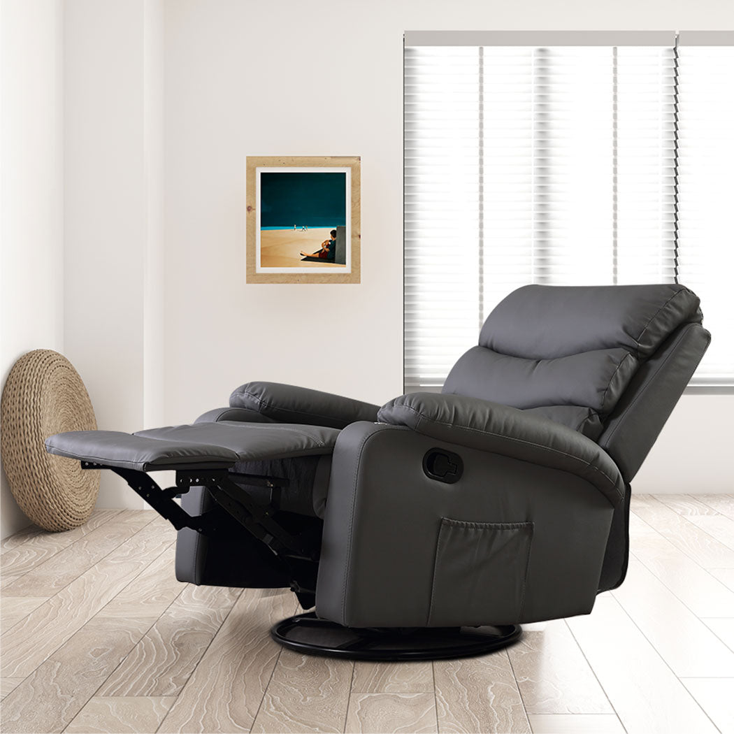 Levede Massage Chair Recliner Chairs Grey-1910112921623597063