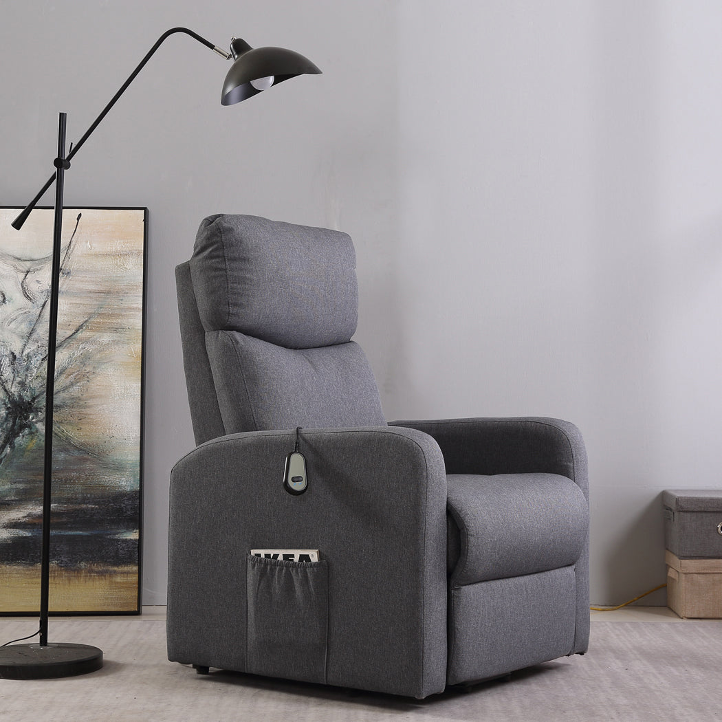 Levede Electric Massage Chair Reclining Grey-1910112921778786311