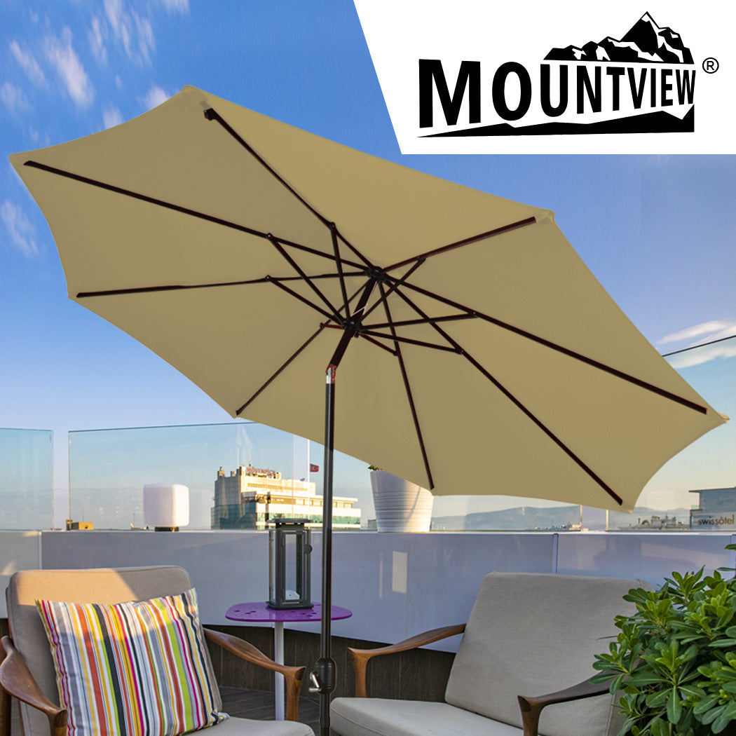 Mountview Outdoor Patio Aluminum Tiltable Tan-1942352874554134535