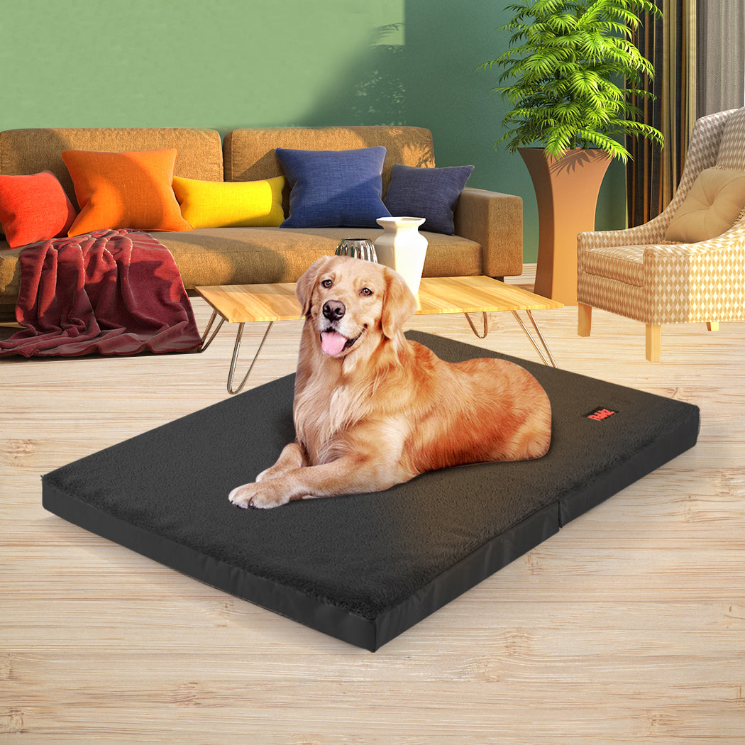 PaWz Pet Bed Foldable Dog Puppy Beds Black Large-1942353251810807815