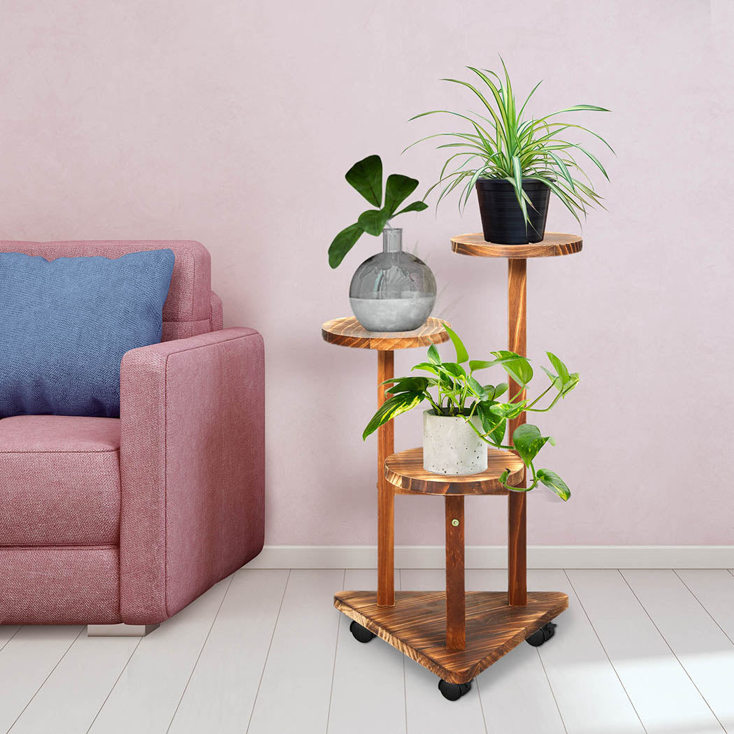 Levede 3-Tier Plant Stand Wood Wooden-1942353759753605127