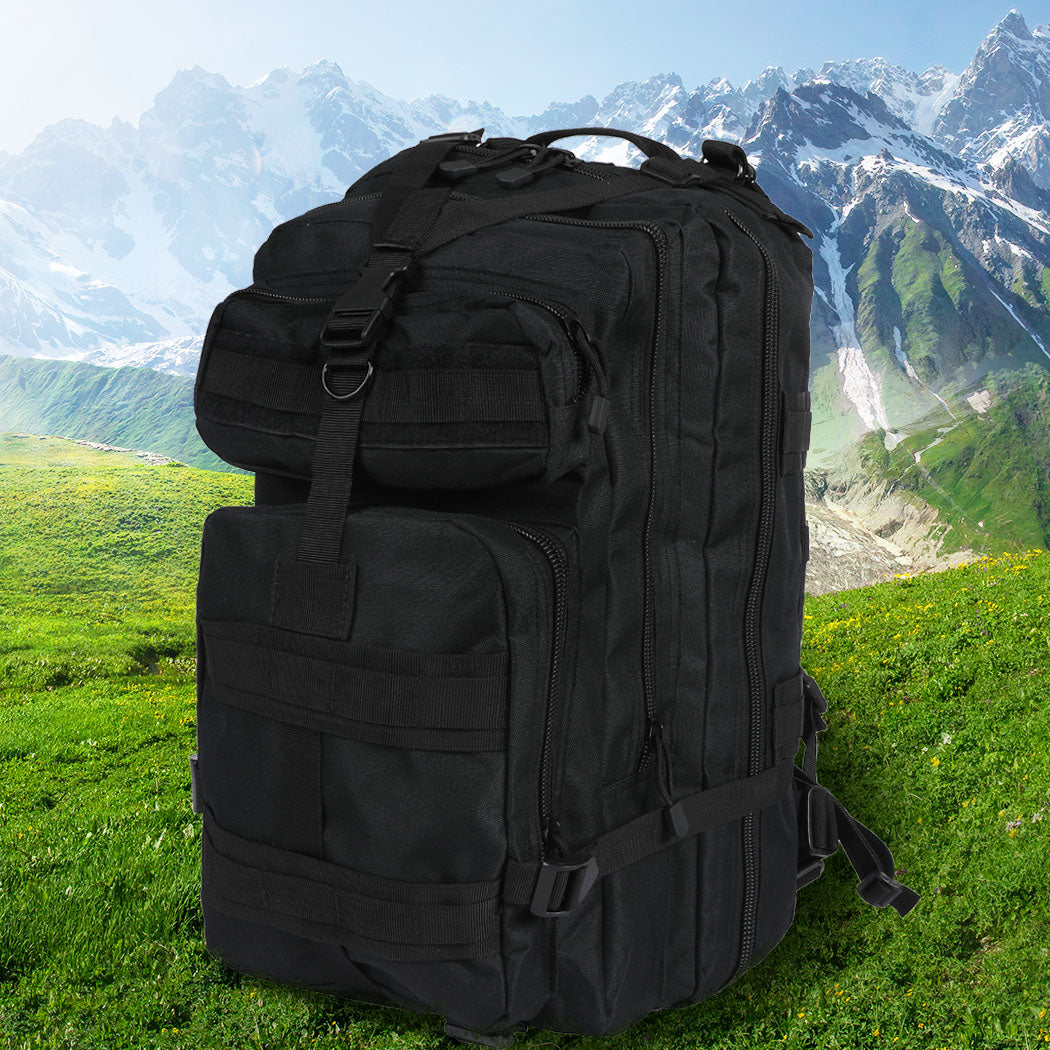 Slimbridge 40L Military Tactical Backpack Black-1942352888764436486
