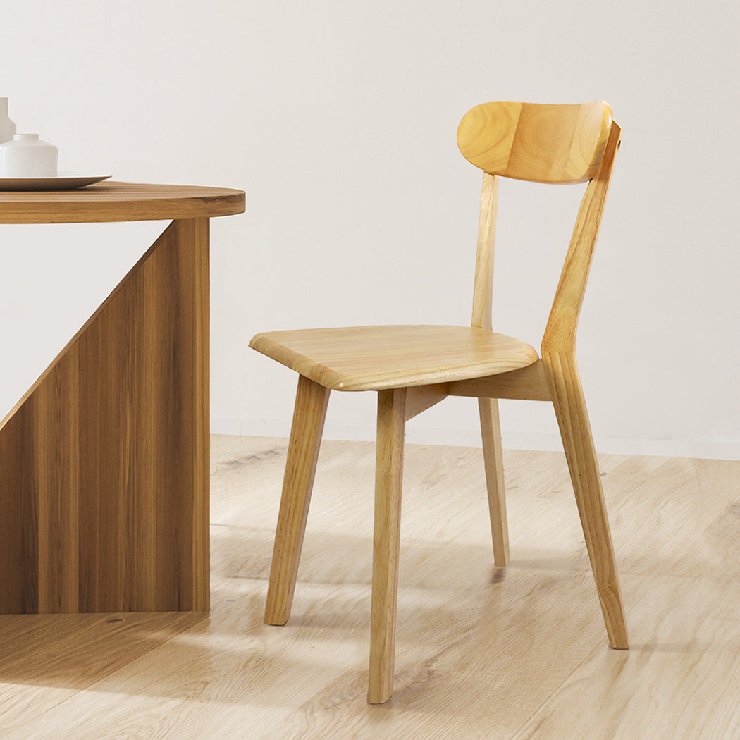 Levede 2x Dining Chairs Wooden Kitchen Chair-1910113303150071814