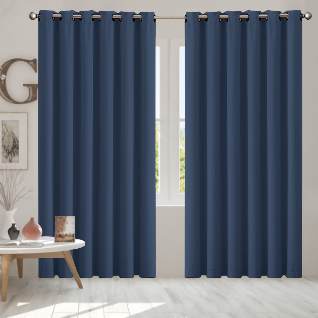 2x Blockout Curtains Panels 3 Layers-1942353384656998406