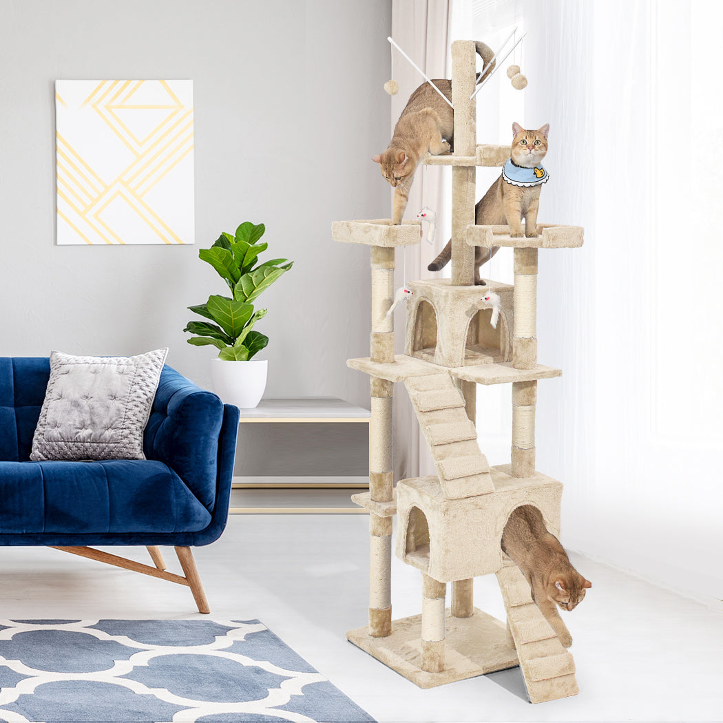 PaWz Cat Tree Scratching Post Scratcher Beige-1942353259029204999