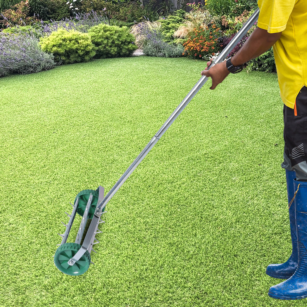 Lawn Aerator Roller Scarifier Rolling-1942353204889128967