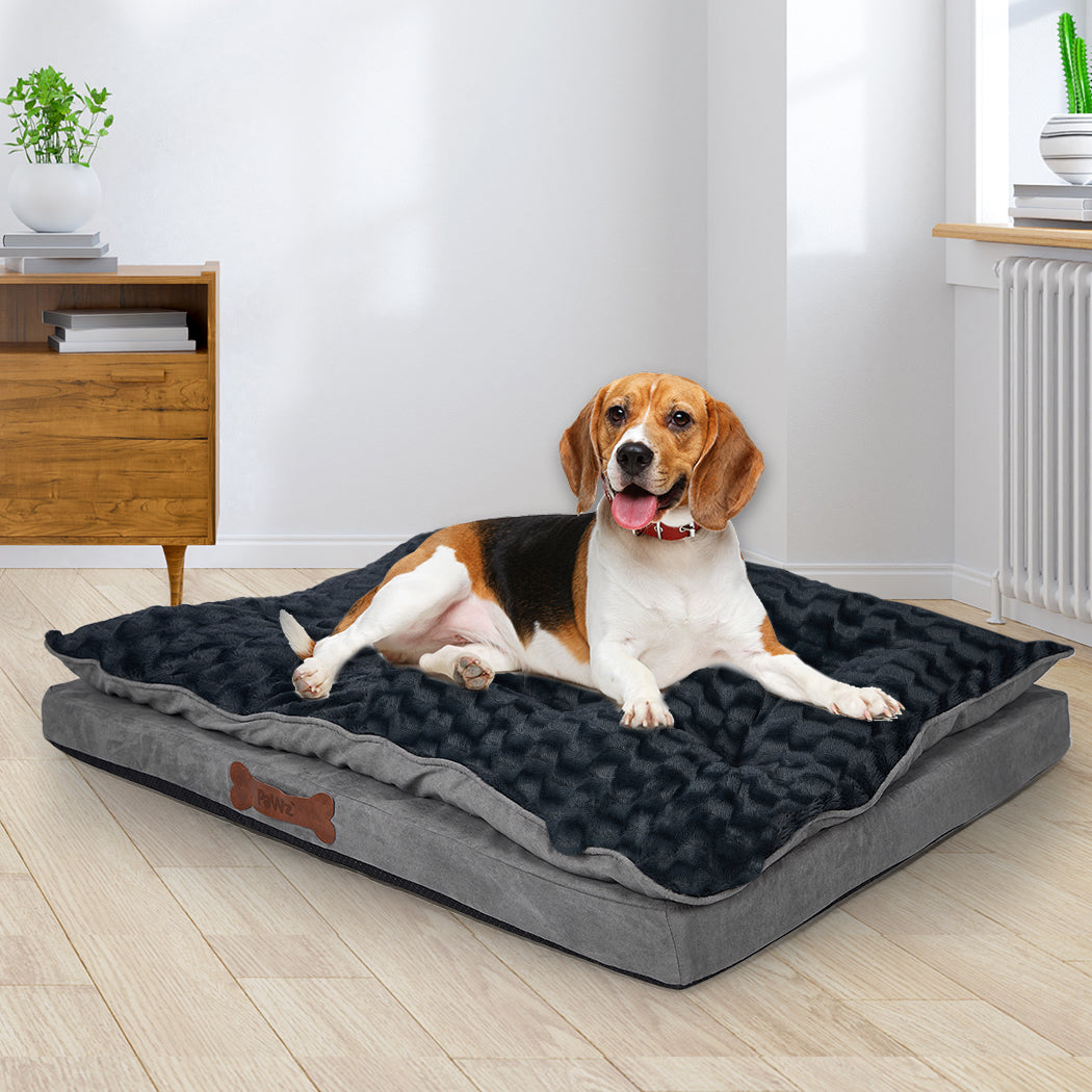Dog Calming Bed Warm Soft Plush Comfy S Grey Small-1942353079060008967