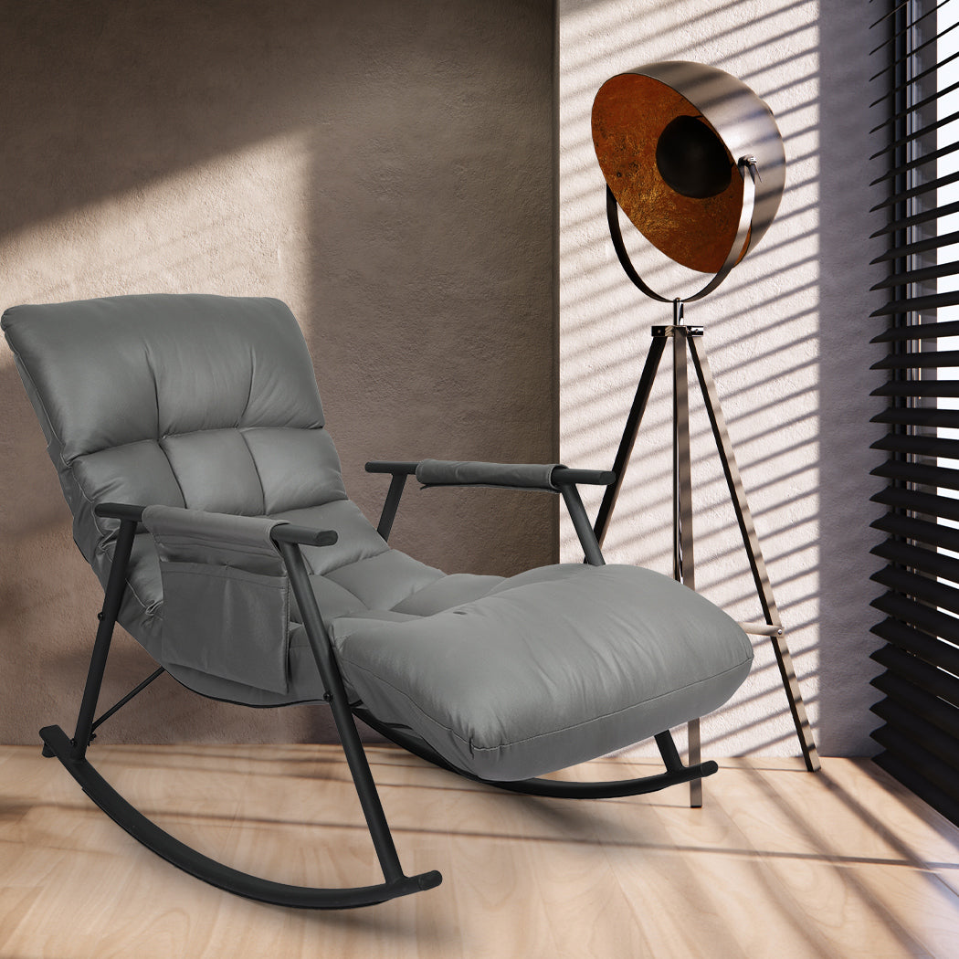 Levede Accent Chair Recliner Armchair Grey-1919892934816305159