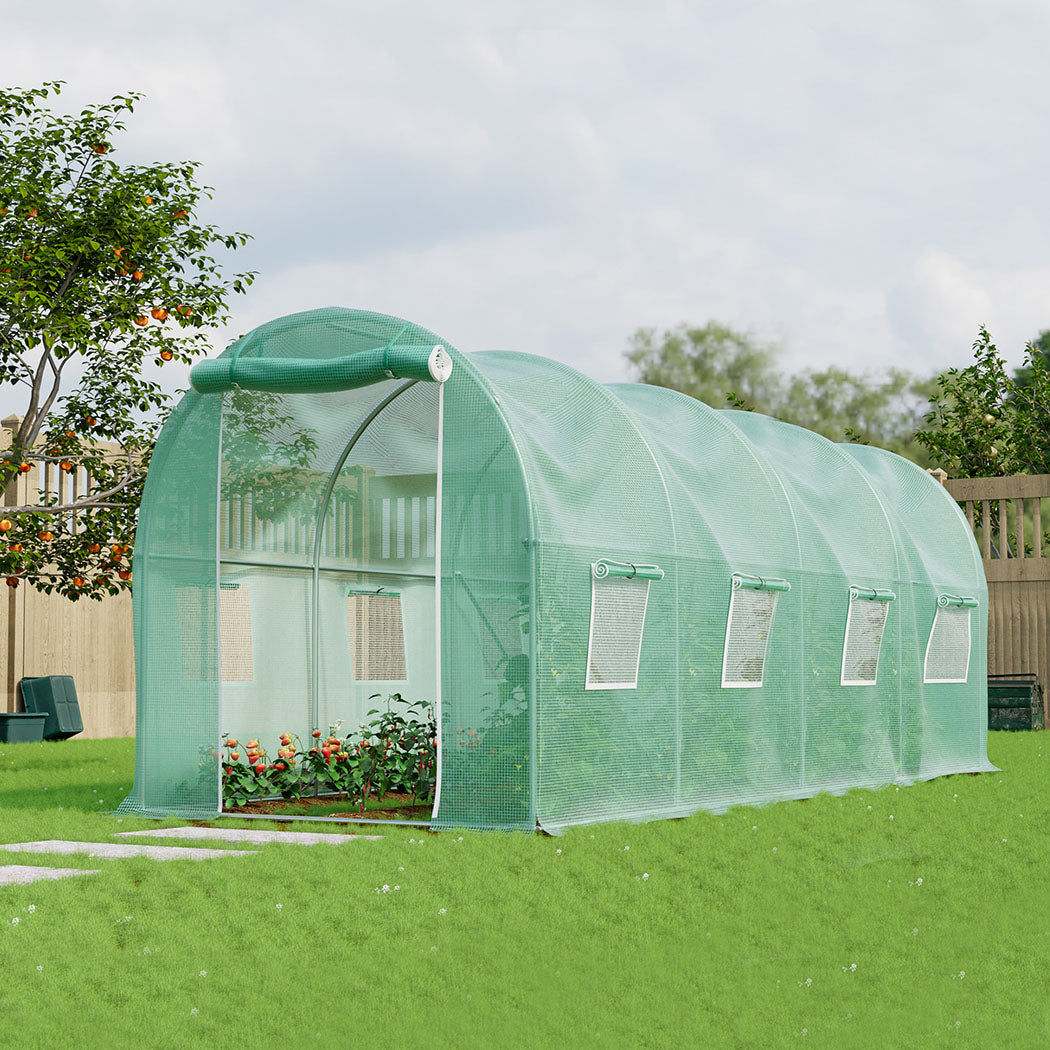 Lambu Greenhouse Walk-In Green House Shed 4M-1942353611837280262
