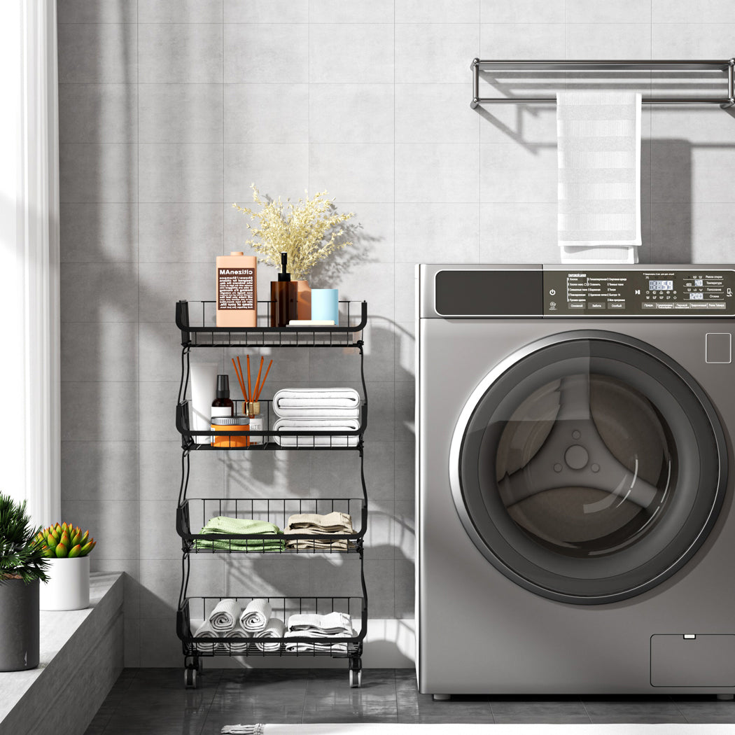 TOQUE 5 Tier Kitchen Trolley Cart Storage-1942352921073160199