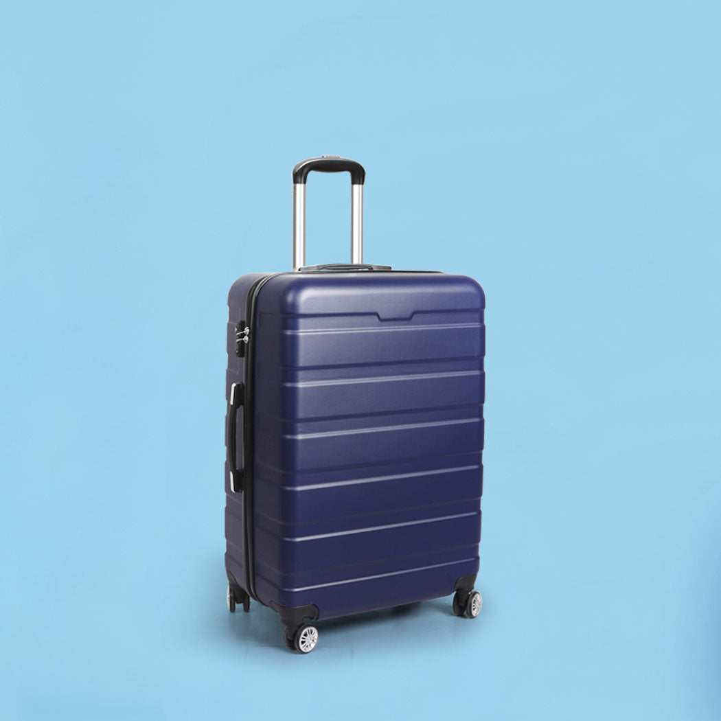 Slimbridge 24"Luggage Case Suitcase Navy 24 inch-1942352938131394567