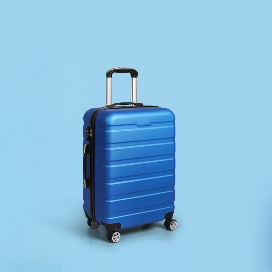 Slimbridge 20" Carry On Luggage Case Blue 20 inch-1942352935941967879