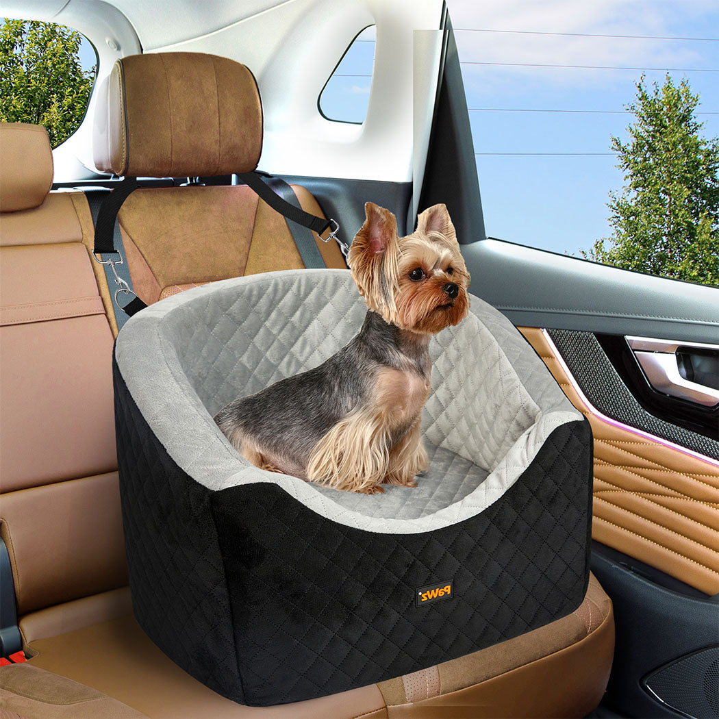 Pawz Dog Car Booster Seat Belt Pet Safe Protector Travel Bed-1942353703440879623